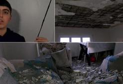Saniyelerle hayatta kaldılar! Esenler'de bir dairenin tavanı çöktü