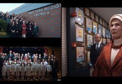 Emine Erdoğan Palet Türk Müziği İlkokulu ziyaretine ilişkin paylaşımda bulundu