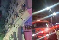 Otelde yangın dehşeti! 10 kişi dumandan etkilendi