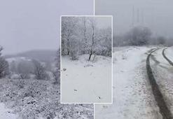 Çanakkale'nin yüksek kesimlerinde kar yağışı