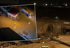 Adana’da şiddetli yağış! Yollar göle döndü, istinat duvarı çöktü