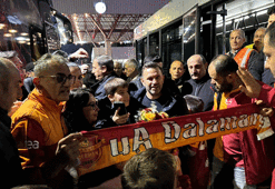 Galatasaray'a Fethiye maçı öncesi taraftarlardan sıcak karşılama