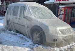 Adeta buzdan şehir! Kentten şaşırtan görüntüler