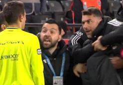 Burak Yılmaz hakemin üzerine yürüdü! Gaziantep FK-Kocaelispor maçında ortalık karıştı