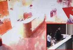 Lüks sitedeki dehşetin görüntüleri ortaya çıktı! Kargo bomba elinde patladı