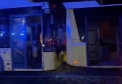 Başakşehir'de 3 İETT otobüsünün çarpıştığı kazada 5 kişi yaralandı