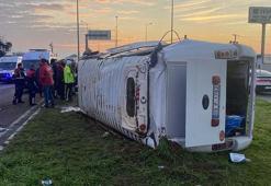 Aydın'da işçi servisi devrildi: 16 kişi yaralandı