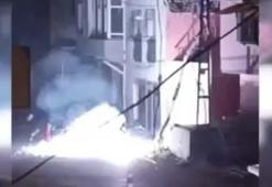 Hatay’da korku dolu anlar! Elektrik kabloları havai fişek gibi patladı