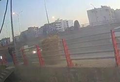 Kaldırımda yürürken hayatının şokunu yaşadı