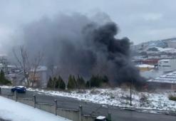 Hadımköy'de fabrika yangını! Çok sayıda ekip sevk edildi