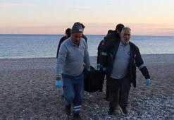 Antalya'da oltaya cesedin takıldığı anlar kamerada