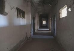 Rakka'da bir stadyuma kazılan tüneller ve hapishane görüntülendi