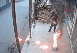 Ateşi benzinle harlamak istedi, yanmaktan son anda kurtuldu