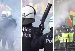 Avrupa'da sokaklar karıştı! YPG/SDG yandaşları bıçakla dehşet saçtı