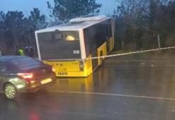 Yer: Arnavutköy! Yolcu dolu İETT otobüsü ormana uçtu