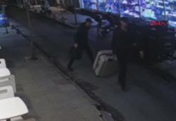 Şişli'de şüphelilerin cesedi valiz ile taşıdıkları görüntüleri ortaya çıktı