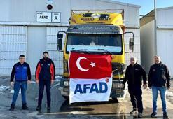 Türkiye'den Aynularab'a 11 TIR insani yardım malzemesi sevk edildi