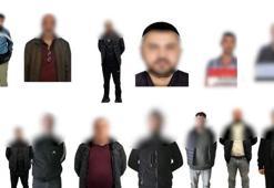 Kırmızı bültenle ve ulusal seviyede aranan 14 suçlu Türkiye'ye getirildi