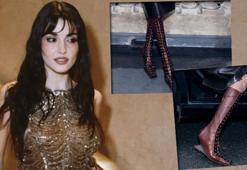 Gören bir daha baktı! Hande Erçel'in Paris'te giydiği çizmeler olay oldu