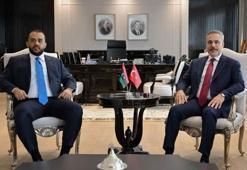 Dışişleri Bakanı Hakan Fidan, Libya Milli Birlik Hükümeti Savunma Bakanvekili Zubi ile görüştü