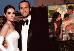 Mylan 1 yaşında! Melisa Aslı Pamuk ve Yusuf Yazıcı'dan aile pozu