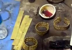 Güzellik merkezi süsü verilen iş yerinde sahte altın üretimi!