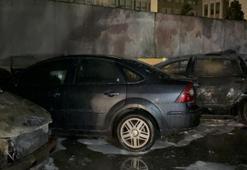 Sarıyer'de şüpheli araç yangınları! 5 araç alevlere teslim oldu