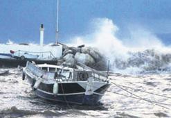 Bodrum’u fırtına vurdu