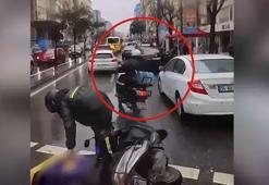 Şişli’de trafiği birbirine kattı! Motosiklet sürücüsüne 28 bin liralık ceza