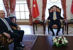 Cumhurbaşkanı Erdoğan, TBMM Başkanı Kurtulmuş'u kabul etti