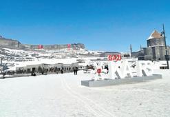 Bir kış masalı! Kar, buz, kaz...