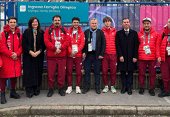 Bakan Bak, İtalya'da Milli sporcuları ziyaret etti