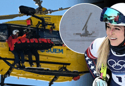 2026 Kış Olimpiyatları'nda efsane kayakçı Lindsey Vonn'dan korkutan kaza! Helikopterle hastaneye kaldırıldı