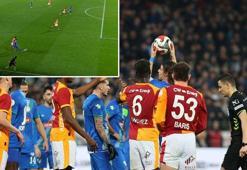 Rizespor-Galatasaray maçına damga vuran pozisyon! Gol VAR'a takıldı