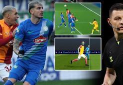 Rizespor-Galatasaray maçının tartışmalı pozisyonları Trio'da değerlendirildi! 'Sahada kesin ofsayt verirdim'