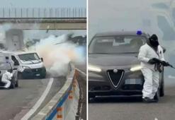 Para taşıyan zırhlı aracı havaya uçurdular