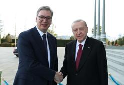 Cumhurbaşkanı Erdoğan, Sırbistan Cumhurbaşkanı Vucic’i Külliye’de resmi törenle karşıladı