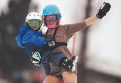 Kış Olimpiyatları'nda ana-oğul tarihe geçtiler