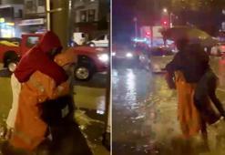 Osmaniye’de sağanak ve fırtına; ekipler mahsur kalanları sırtında taşıdı