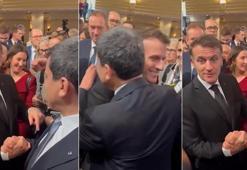 Almanya'dan skandal görüntü! Macron ile terör örgütü SDG/YPG elebaşı Abdi kucaklaştı