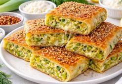 Pırasalı böreği hiç böyle yemediniz! Harcın içine ekleyin, lezzeti ikiye katlıyor