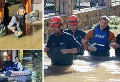 Antalya'da çay taştı, site sular altında kaldı