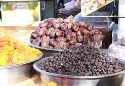 Siirt’te ramazan bereketi başladı! Hurma, tahin ve pekmez tezgahta