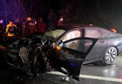 Beykoz'da feci kaza! Otomobil ile hafif ticari araç çarpıştı: 1 ölü, 5 yaralı
