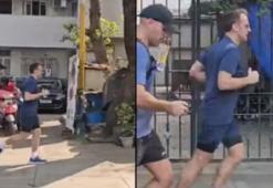 Macron, Hindistan sokaklarında koşuya çıktı! Gören bir daha baktı