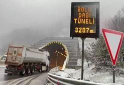 Bolu Dağı beyaza büründü! Sürücüler uyarıldı