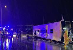 Samsun’da feci kaza! Yolcu otobüsü devrildi: 7 yaralı