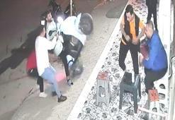 Kaldırımda oturanlar neye uğradığını şaşırdı! Şaha kalkan motosiklet...