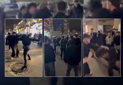 Ramazan etkinliğinde yumruklar havada uçuştu! İftar sonrası kavga kamerada