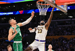 Boston Celtics, deplasmanda Los Angeles Lakers'ı devirdi! LeBron James, 43 bin sayı barajına ulaştı